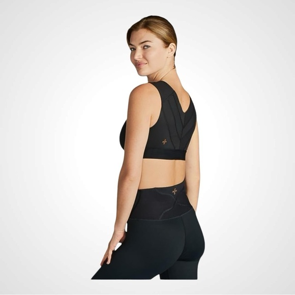 Tommie Copper Zip Up Shoulder Support Bra in Black NWT - Picture 4 of 5